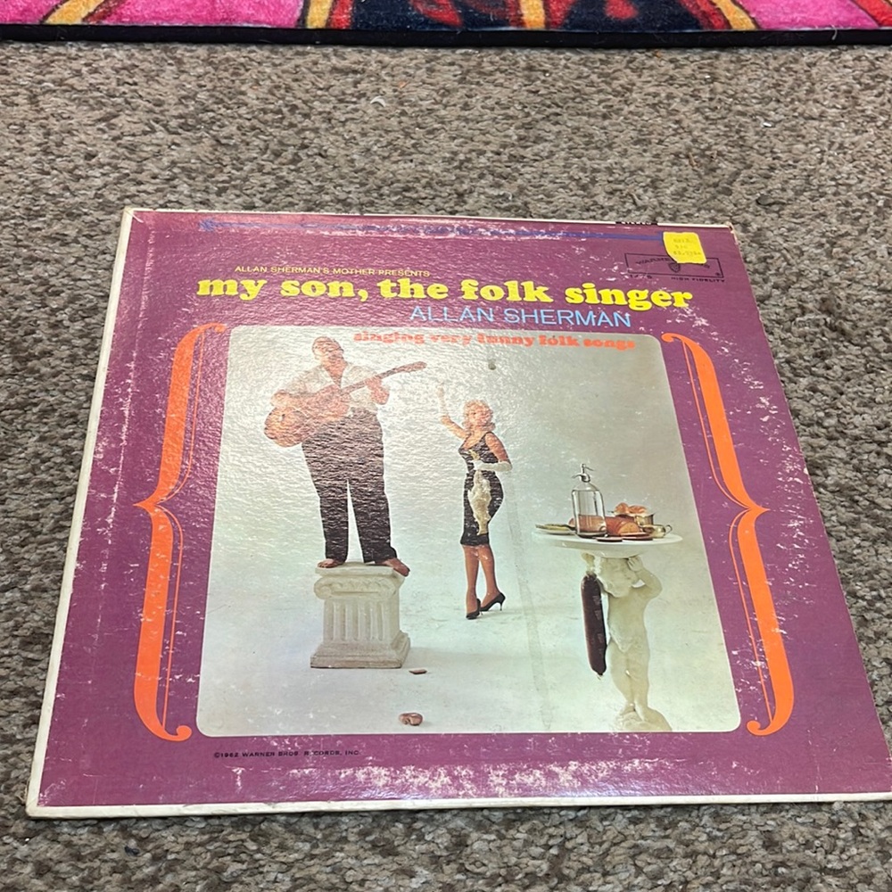 Allan Sherman’s Mother Presents MY SON THE FOLK SINGER  vintage vinyl LP record